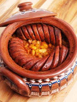 Bulgarian guiveche is a meal baked in a play pot usually with meat and vegetables