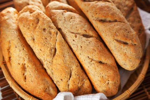 Homemade baguettes