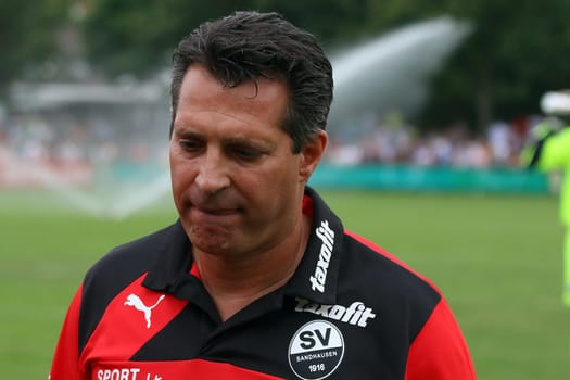Trainer Alois Schwartz (Sandhausen) - DFB-Pokal 15/16 1 HR