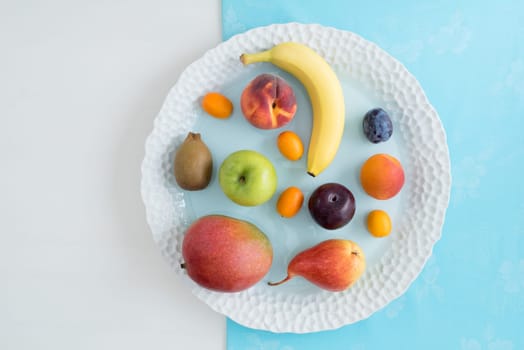 Collection of different fruits on a plate