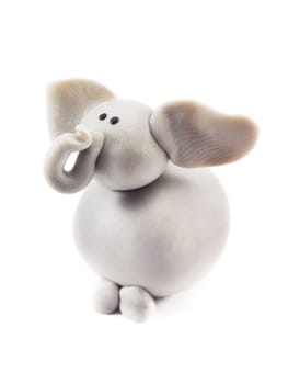 Elephant made of clay
