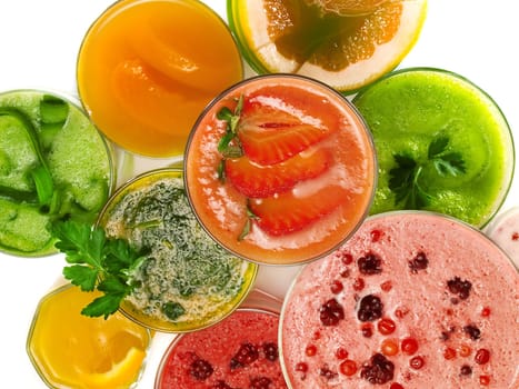 Many healthy drinks
