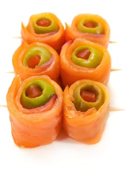 Salmon Rolls with Olive