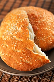 Marokan bread with sesame