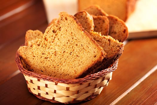Homemade bread isolated