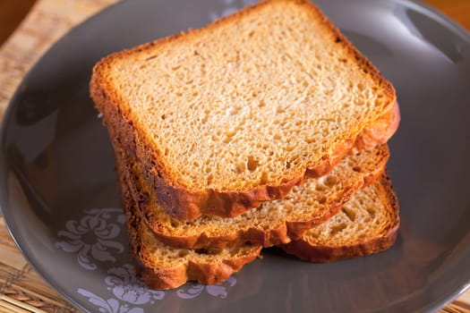 Homemade bread isolated