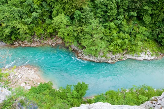 Aerial view of Tara River Canyon, Montenegro