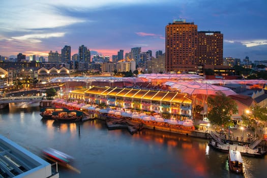 CLARKE QUAY, SINGAPORE - MAY 24, 2014