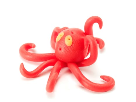 Octopus made of clay