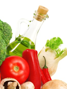 Various Vegetables and Olive Oil