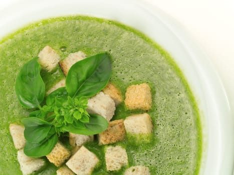 Spinach and Basil Soup