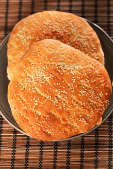 Marokan bread with sesame
