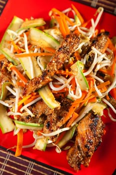 Asian chicken with vegetables