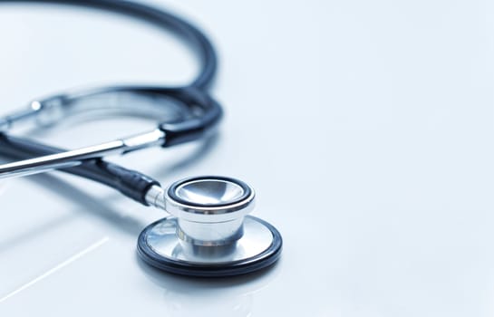 Stethoscope object close up for texture