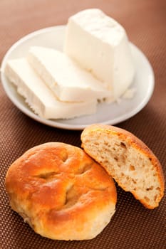 Homemade small breads with cheese