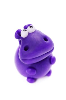 Hippopotamus made of clay