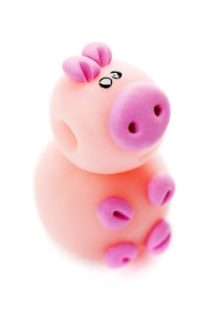 Pig made of clay