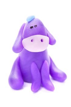 Donkey made of clay