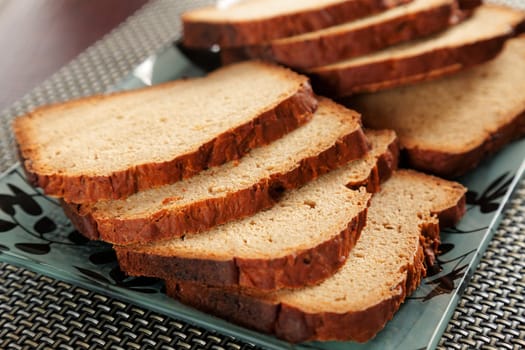 Homemade bread isolated
