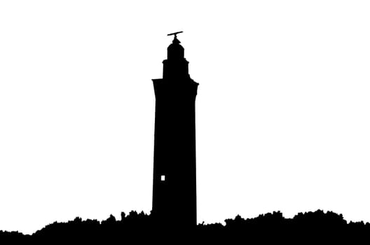 Silhouette Lighthouse Vuurtoren Westhoofd - at Outdorp.