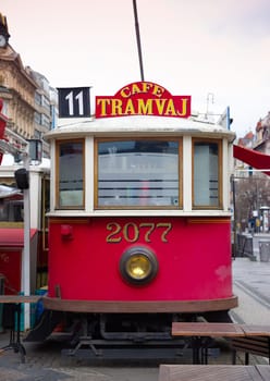 Tram cafe in prague