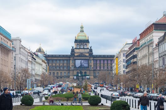 Wenceslas square in prague