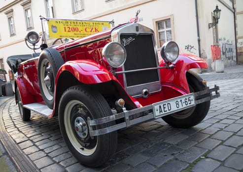 sightseeing car in prague