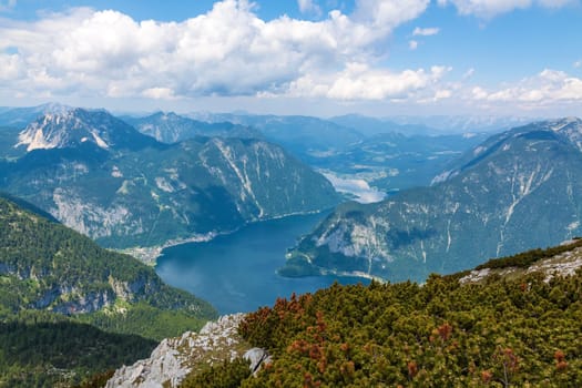 Lake Hallstatt - view from Dachstein-Krippenstein