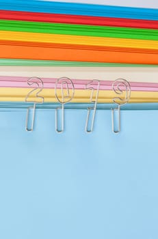 2019 from Buero clips on colorful paper
