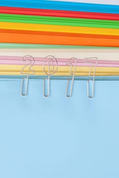2017 from Buero clips on colorful paper