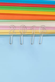 2016 from Buero clips on colorful paper