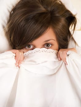 Hiding in bed