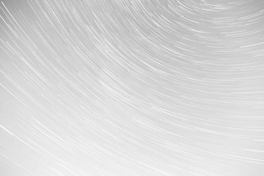 Star Trails with Grey Sky