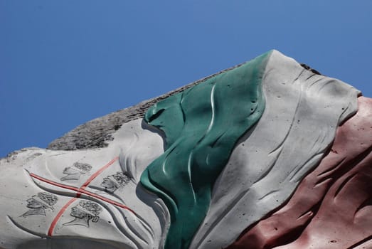 Flag flag of Sardinia and Italy