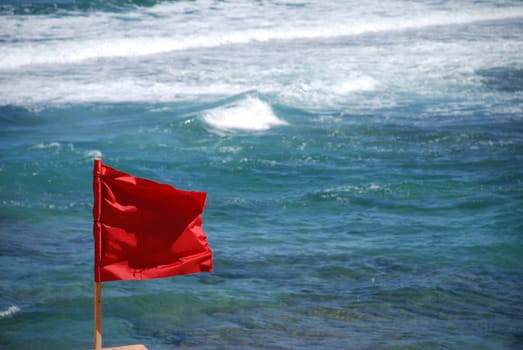 Bathing banned danger to life red flag