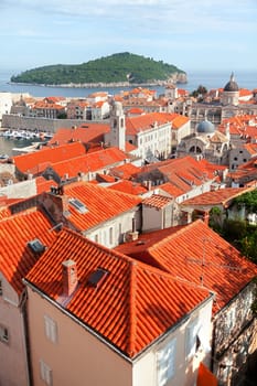 Fortress of Dubrovnik on the Adriatic Sea