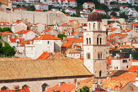 Fortress of Dubrovnik on the Adriatic Sea