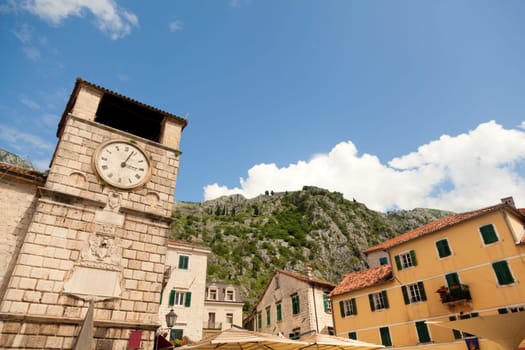 Kotor old town shot with wide angle lenses