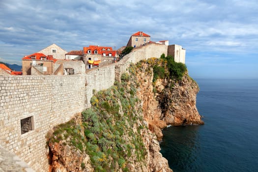 Fortress of Dubrovnik on the Adriatic Sea