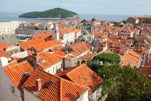 Fortress of Dubrovnik on the Adriatic Sea