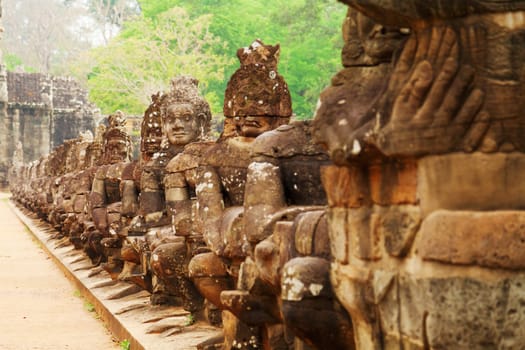 Entrance of Bayon temple, Ankgor Wat, Cambodia