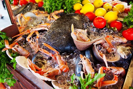 Seafood on the street in Phuket, Thailand