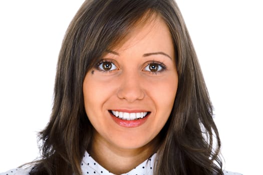 Young woman close up portrait
