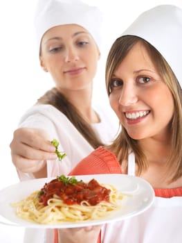 Cooking spaghetti