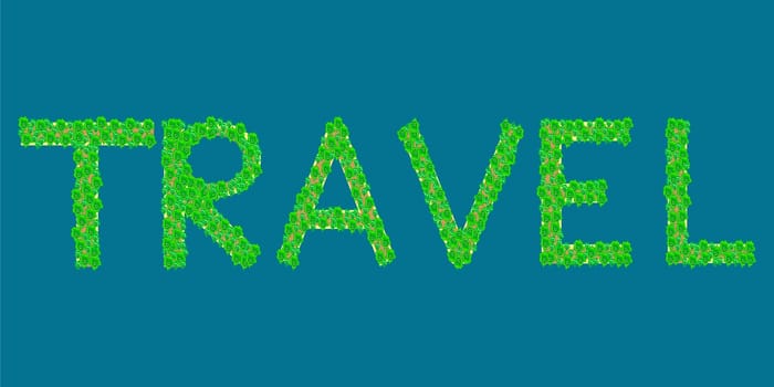 word travel tropical island travel tourism vacation