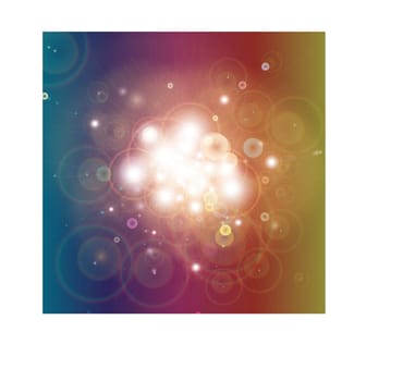 Colorful Bokeh light illustration Background