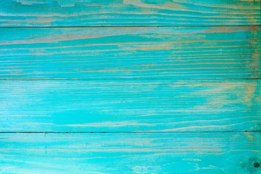 Blue painted old wooden wall as background
