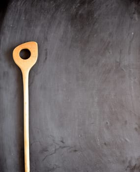 old cooking spoon background kitchen table