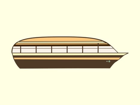 High speed passenger water color vehicle travel cruise sign symbol icon