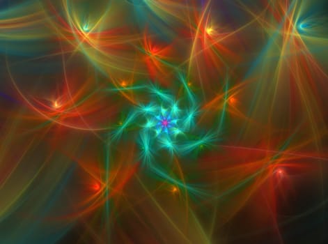 Abstract design on the subject of science, technology and design